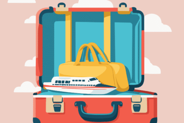 tourist, travel, vacation, summer, suitcase, liner, cruise, sea, palm trees, beach, relax, sun, tan, ticket, plane, exotic, resort, nature, holiday, cartoon
